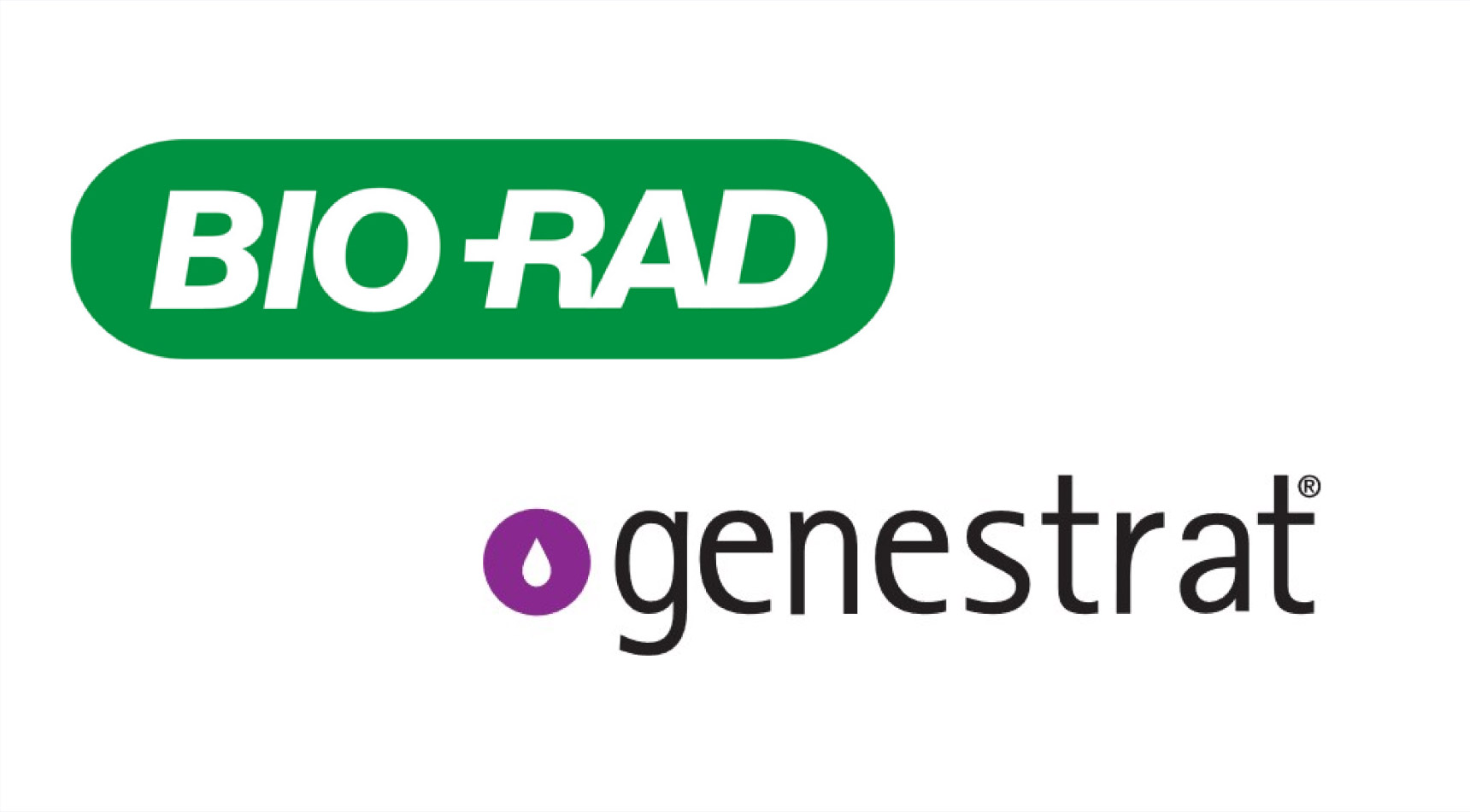 bio rad and genestrat logos