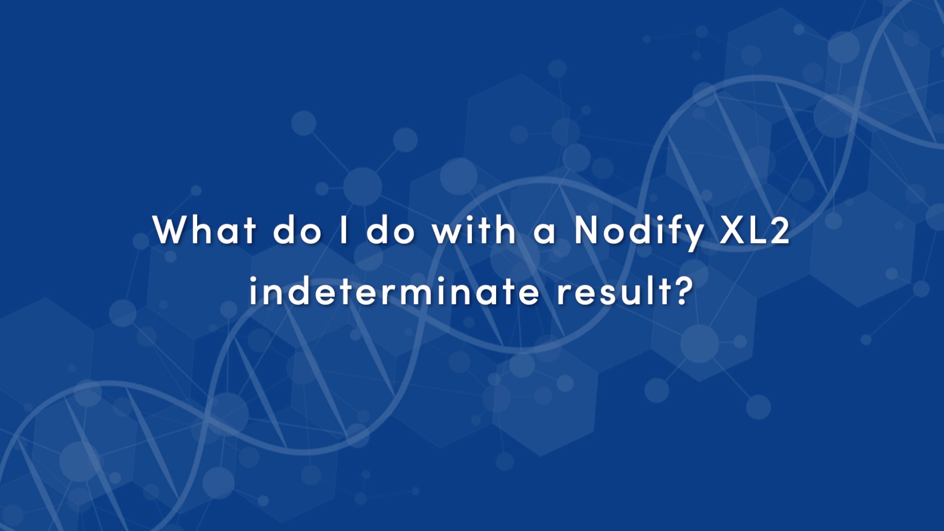 Indeterminate Nodify Result