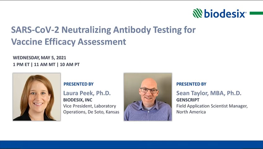 SARS-CoV-2 Neutralizing Antibody Testing presentation slide